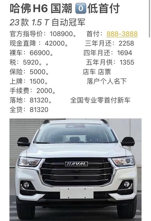 长城h6价格(长城h6国潮版价格)