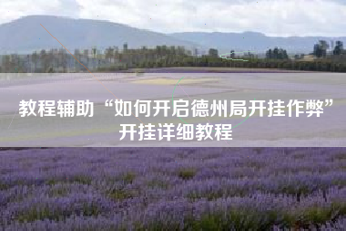 教程辅助“如何开启德州局开挂作弊	”开挂详细教程