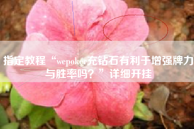 指定教程“wepoker充钻石有利于增强牌力与胜率吗？”详细开挂